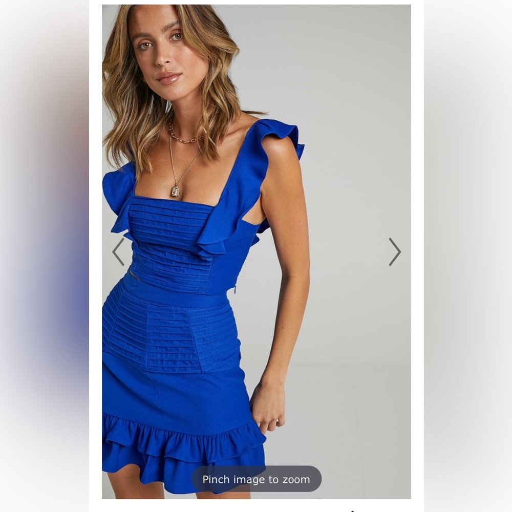 Showpo Make me stay two piece set in Cobalt